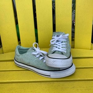 Sea foam green converse
